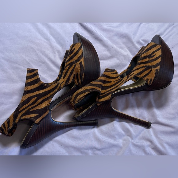 Bebe Platform Stilettos Slip-on Sandals Size 8 - Picture 13 of 16